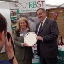 Cheshire show president of the NFU Countryside Champions award by Meurig Raymond the President.